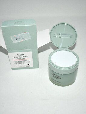 Dr. Bio Green Rice Biome Toner Pads, 60 Ct, Probiotic Exfoliating, Sensitive Ski